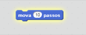 arraste um bloco mova para a área de Scripts